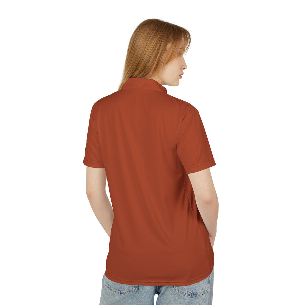 Rustic Orange Abstract Black Design Sanji Inspired Polo Shirt
